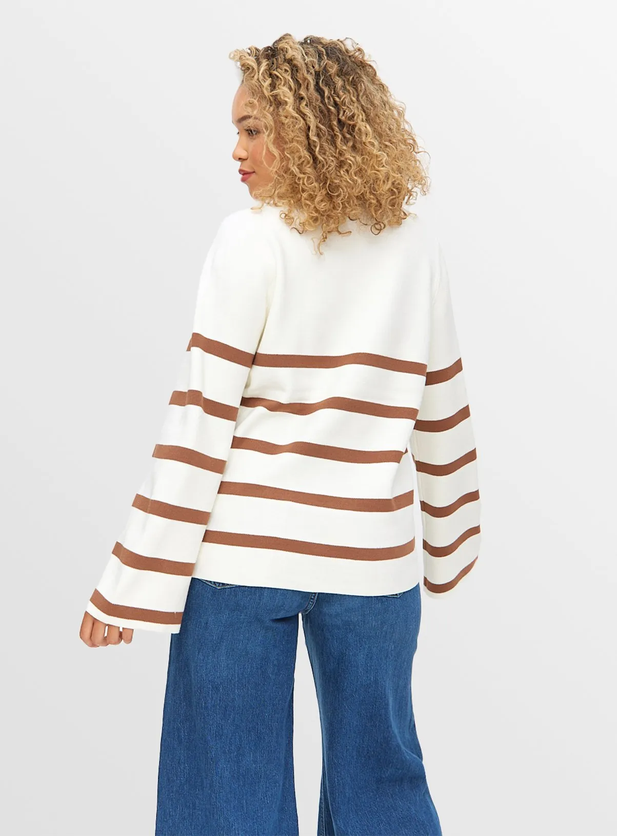 Relaxed Stripe Crew Neck Jumper 14 - Tu Clothing.