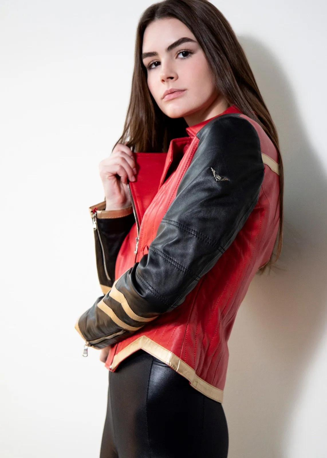 Buy Womens Wonder Woman Gal Gadot Leather Jacket Red | LucaJackets