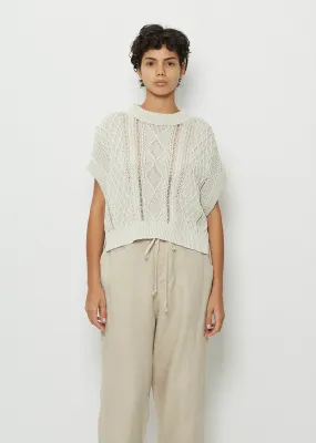 Cable Knit Cotton Top