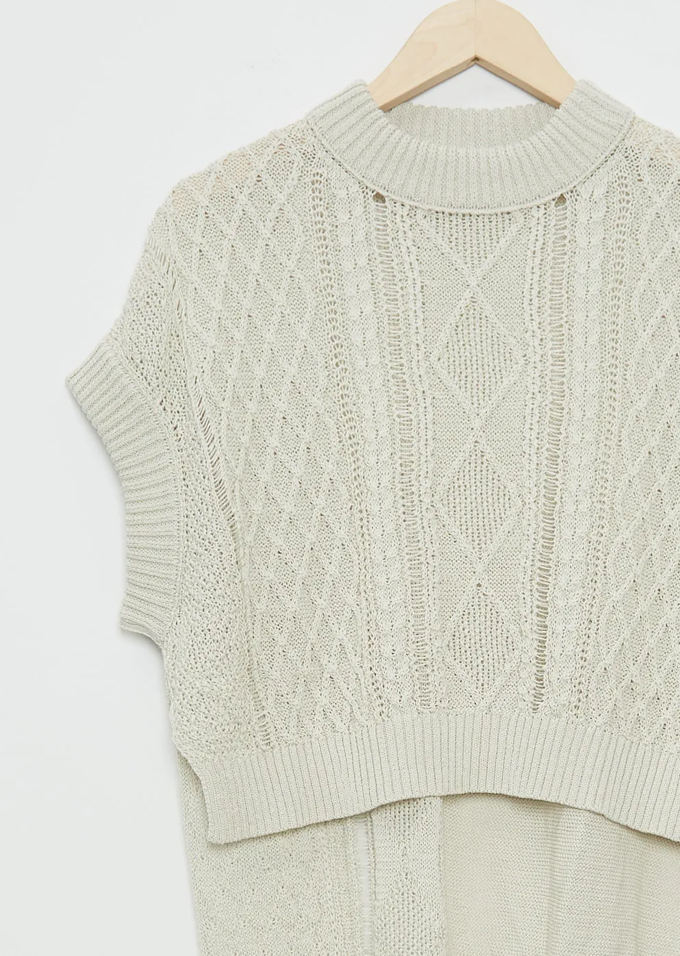 Cable Knit Cotton Top