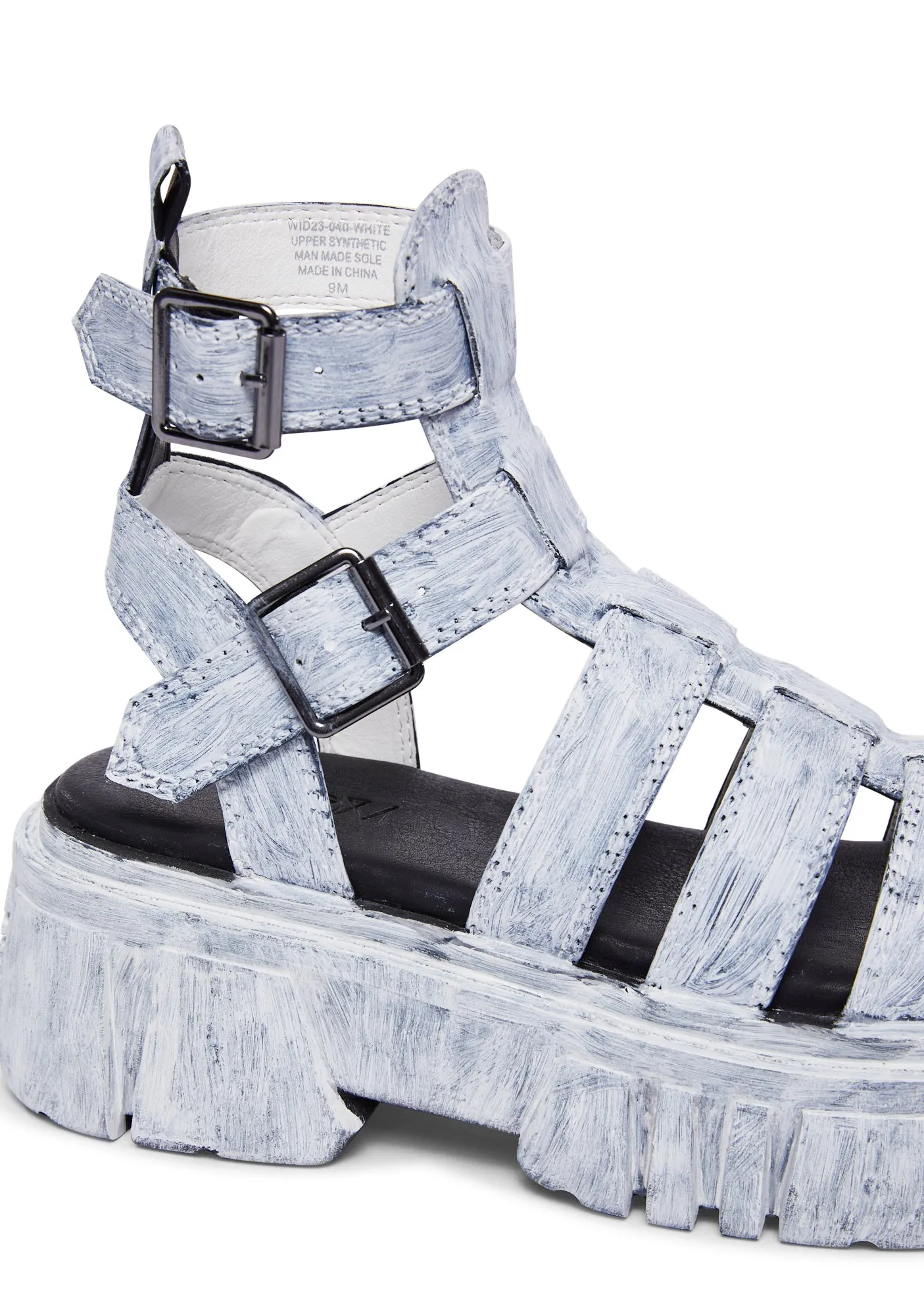 Call The Spirits Gladiator Sandals - White-