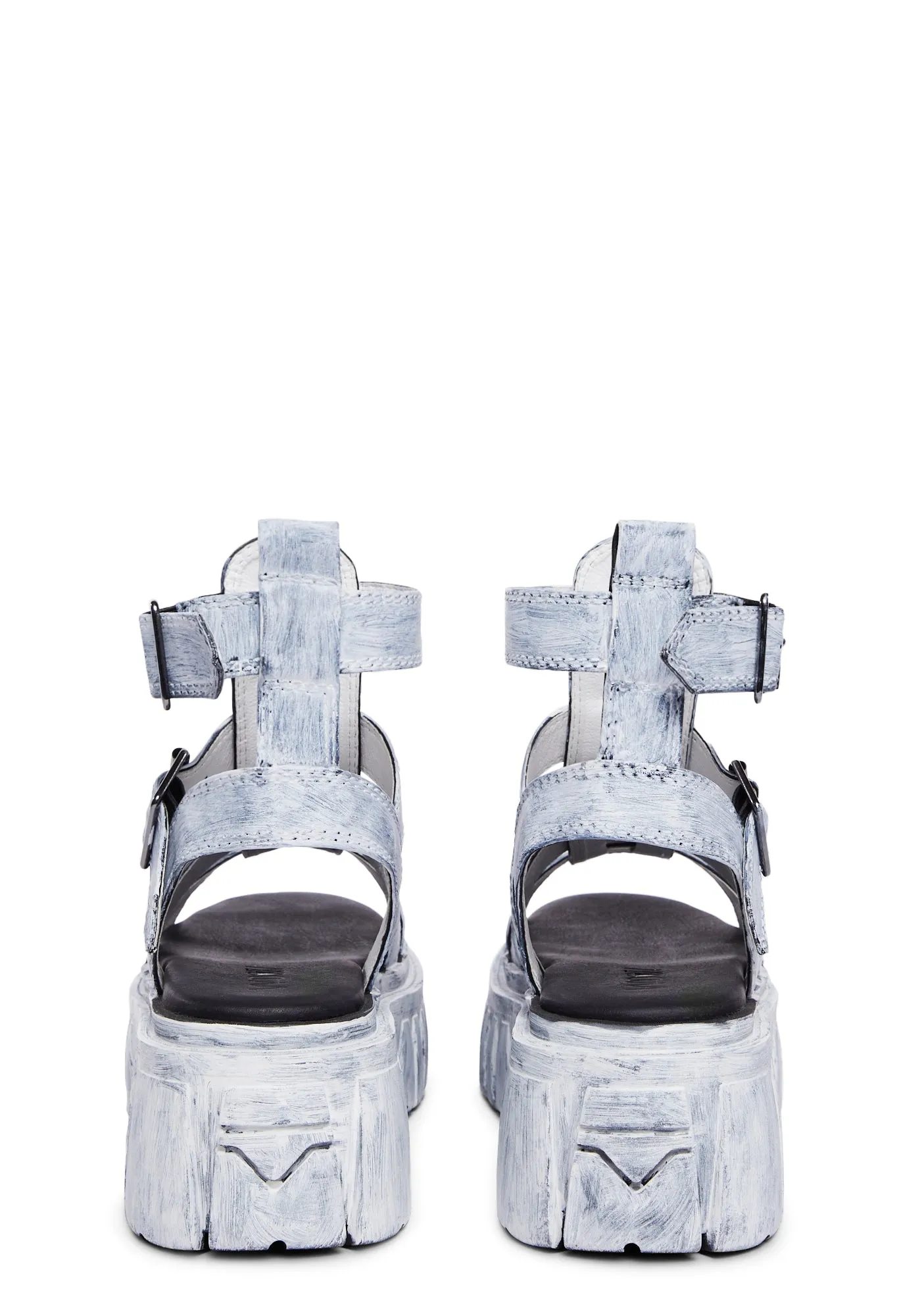 Call The Spirits Gladiator Sandals - White-