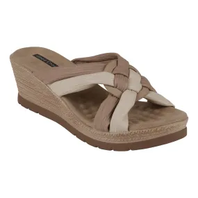 Caro Natural Wedge Sandals