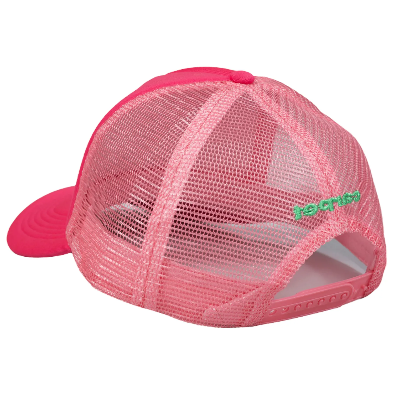 Carpet Puff Trucker Hat Pink