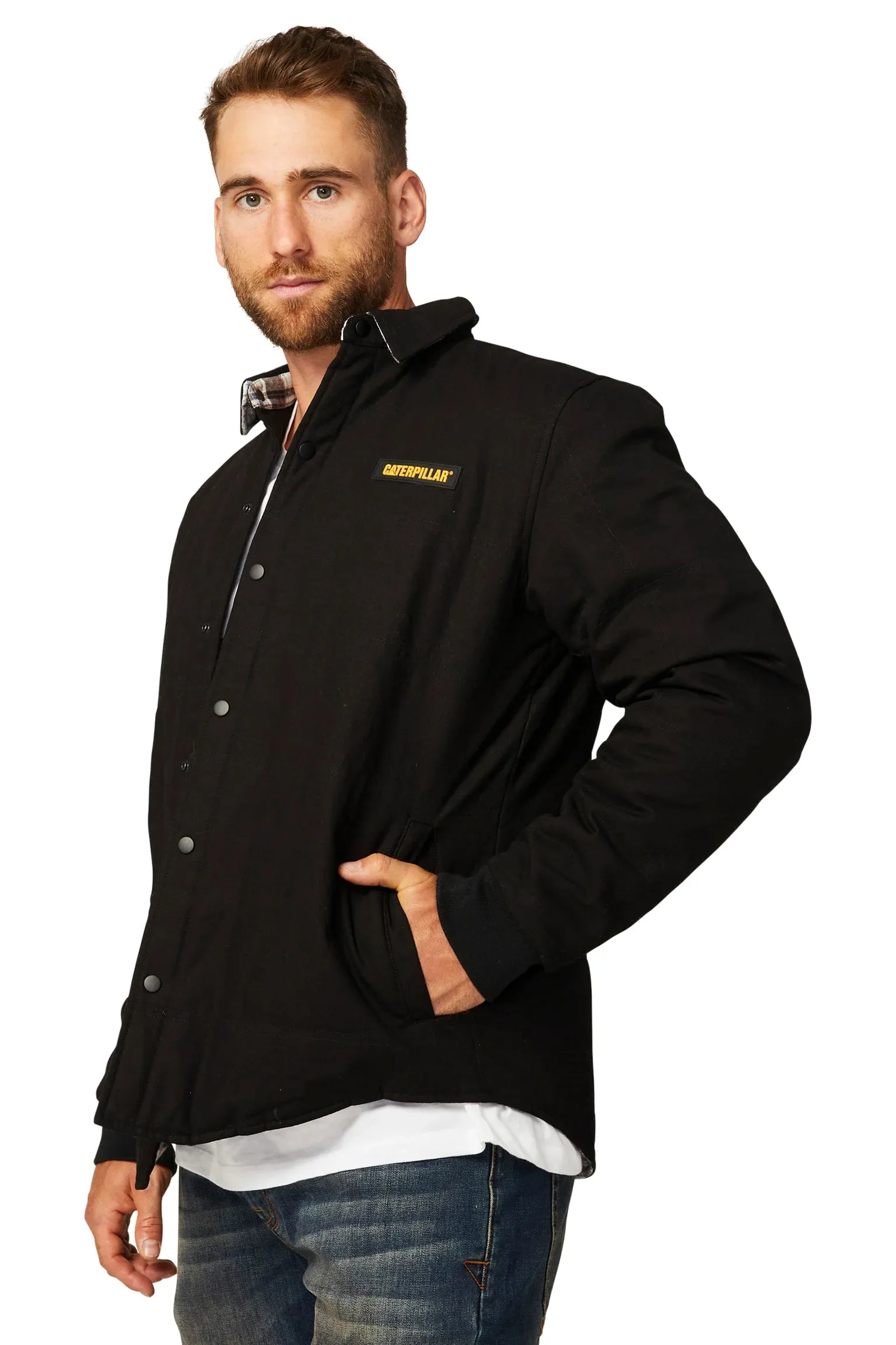 CAT Mens Foundation Overshirt - Pitch Black - Clearance SALE