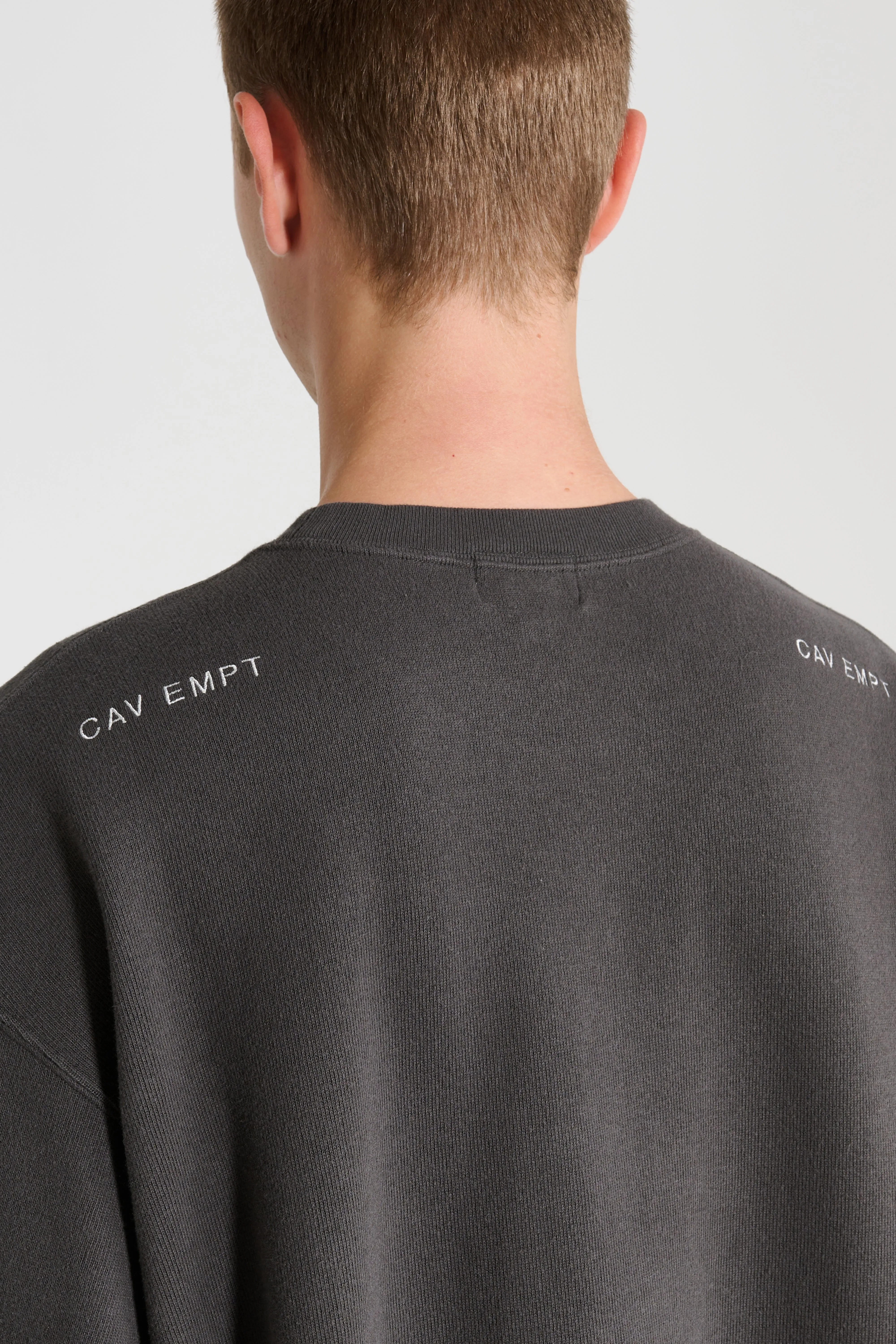 Cav Empt Side Seam DBL Knit T Charcoal