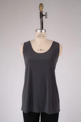 Charcoal Knit Tank Top for Women