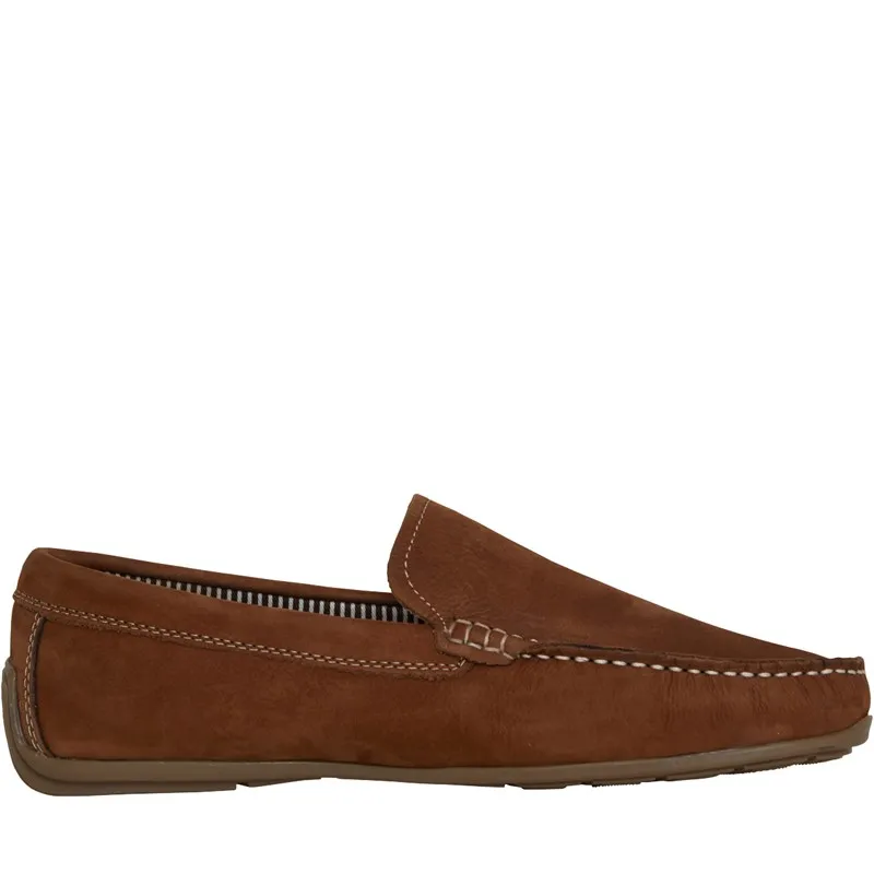 Chatham Marine Mens Tan Leather Driving Moccasins