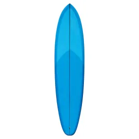 Christenson Flat Tracker Surfboard (Blue Tint) - 7'10