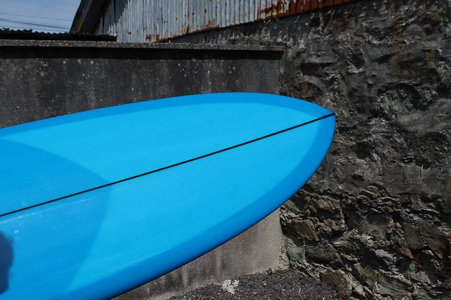 Christenson Flat Tracker Surfboard (Blue Tint) - 7'10