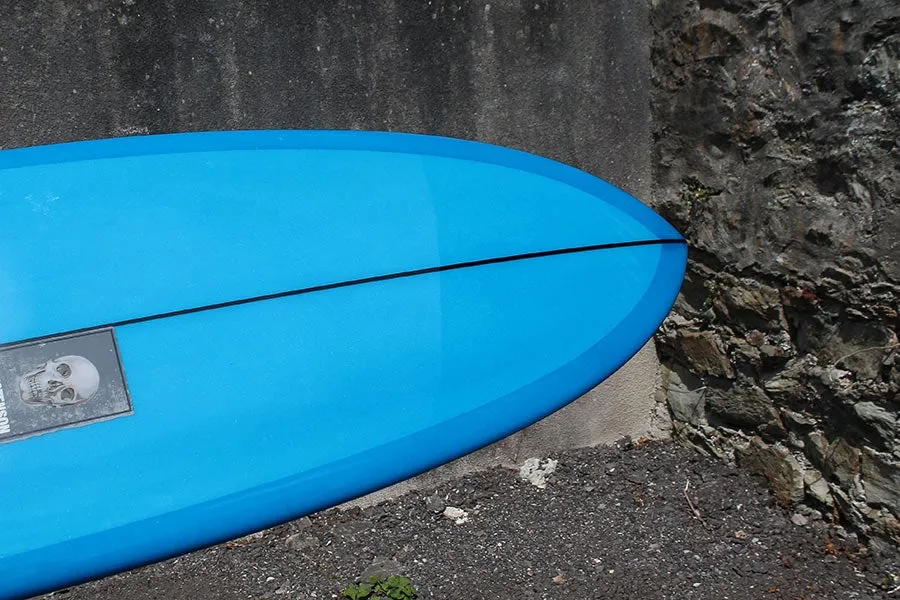 Christenson Flat Tracker Surfboard (Blue Tint) - 7'10