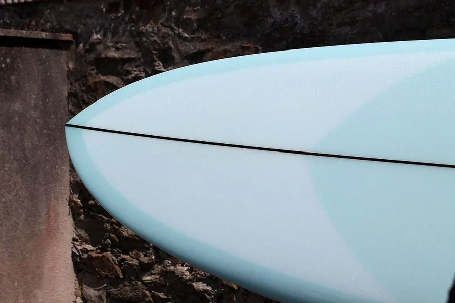 Christenson Flat Tracker Surfboard (Ice Blue Tint) - 7'6