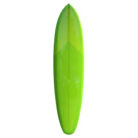 Christenson Flat Tracker Surfboard (Lime Tint) - 7'6