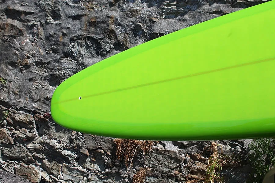 Christenson Flat Tracker Surfboard (Lime Tint) - 7'6