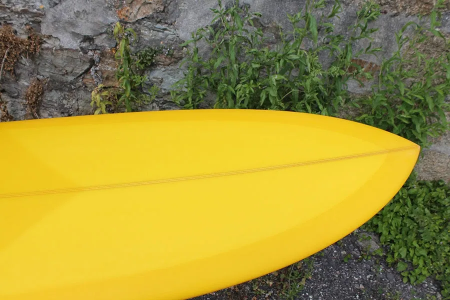 Christenson Flat Tracker Surfboard (Yellow Tint) - 8'0