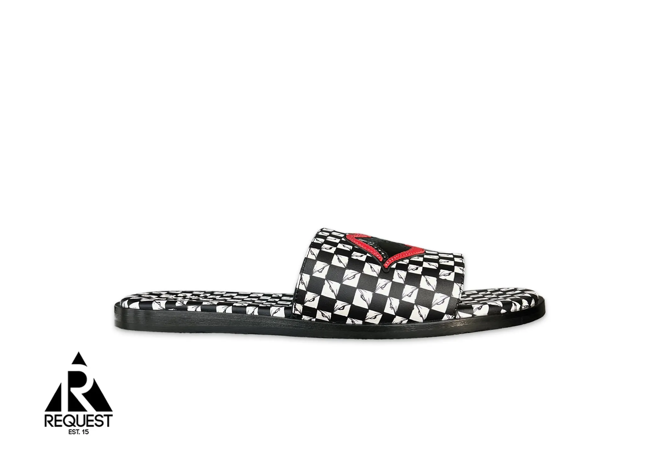 Chrome Hearts Matty Boy Chomper Slides Black White