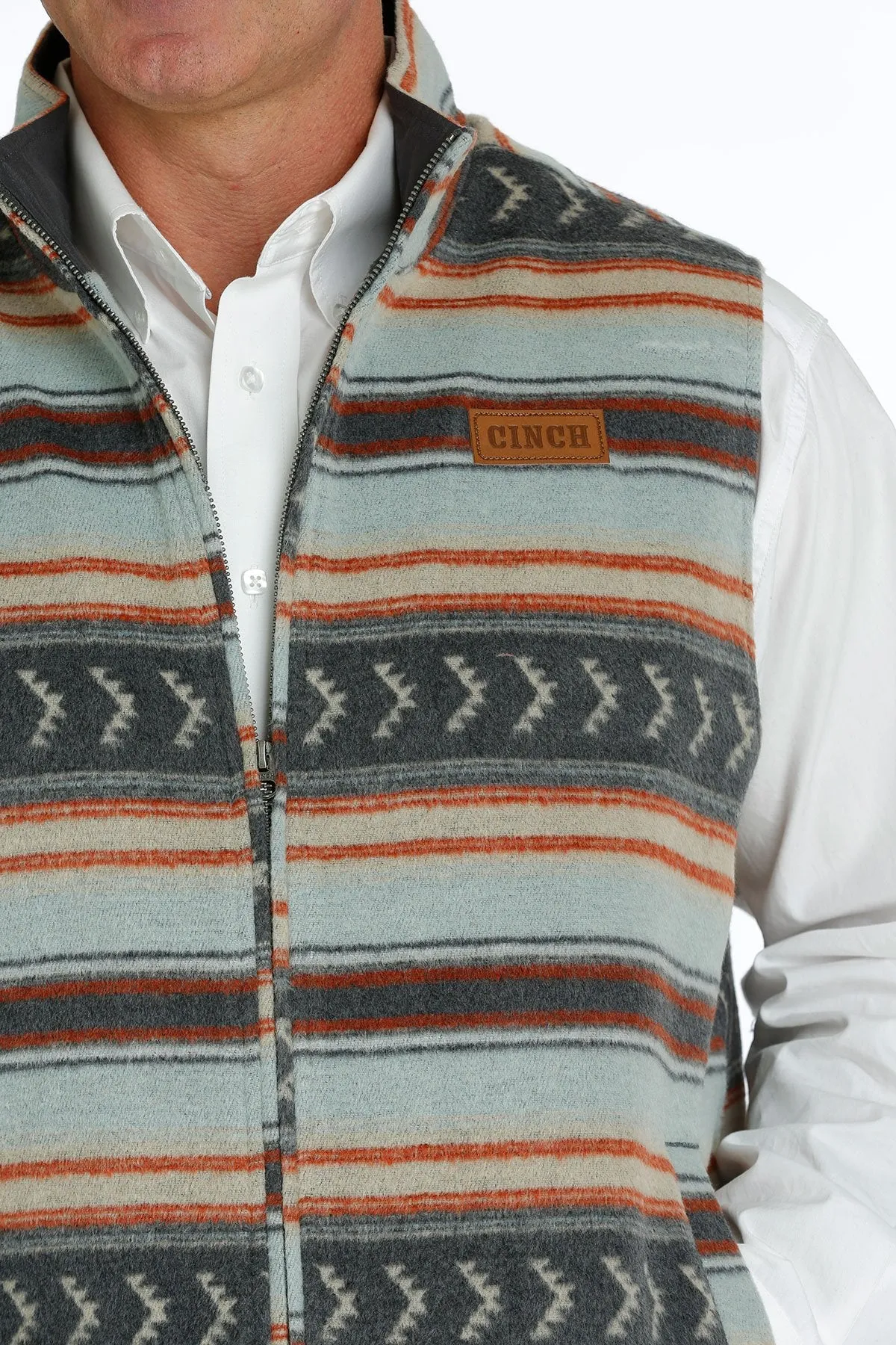 Cinch Blanket Stripe Twill Vest for Men