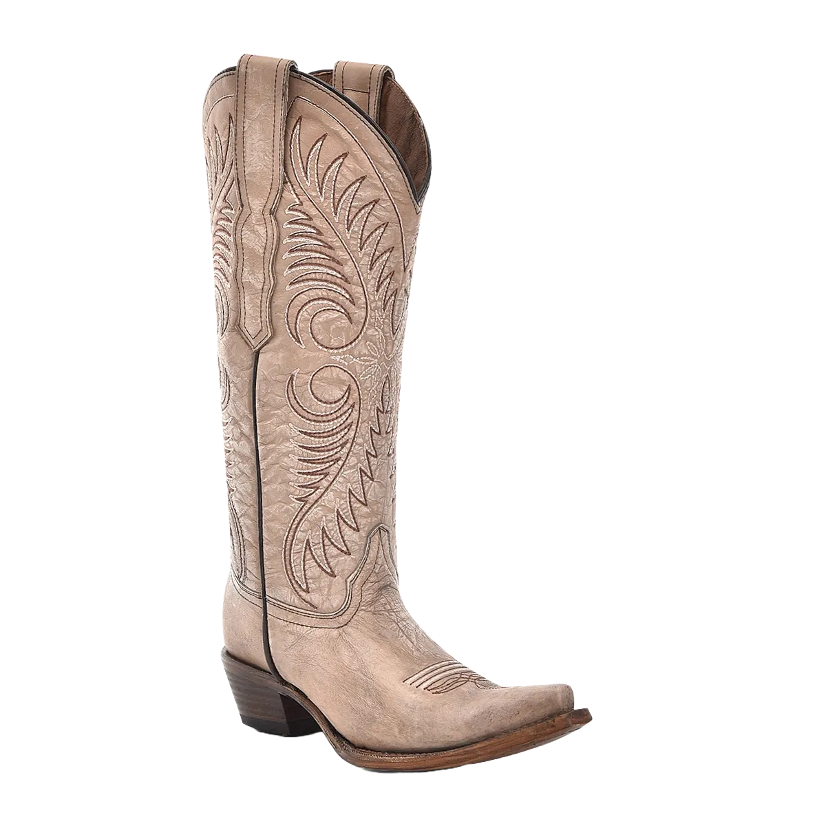 Circle G By Corral Ladies Sand Cowhide Leather Western Boots L6116