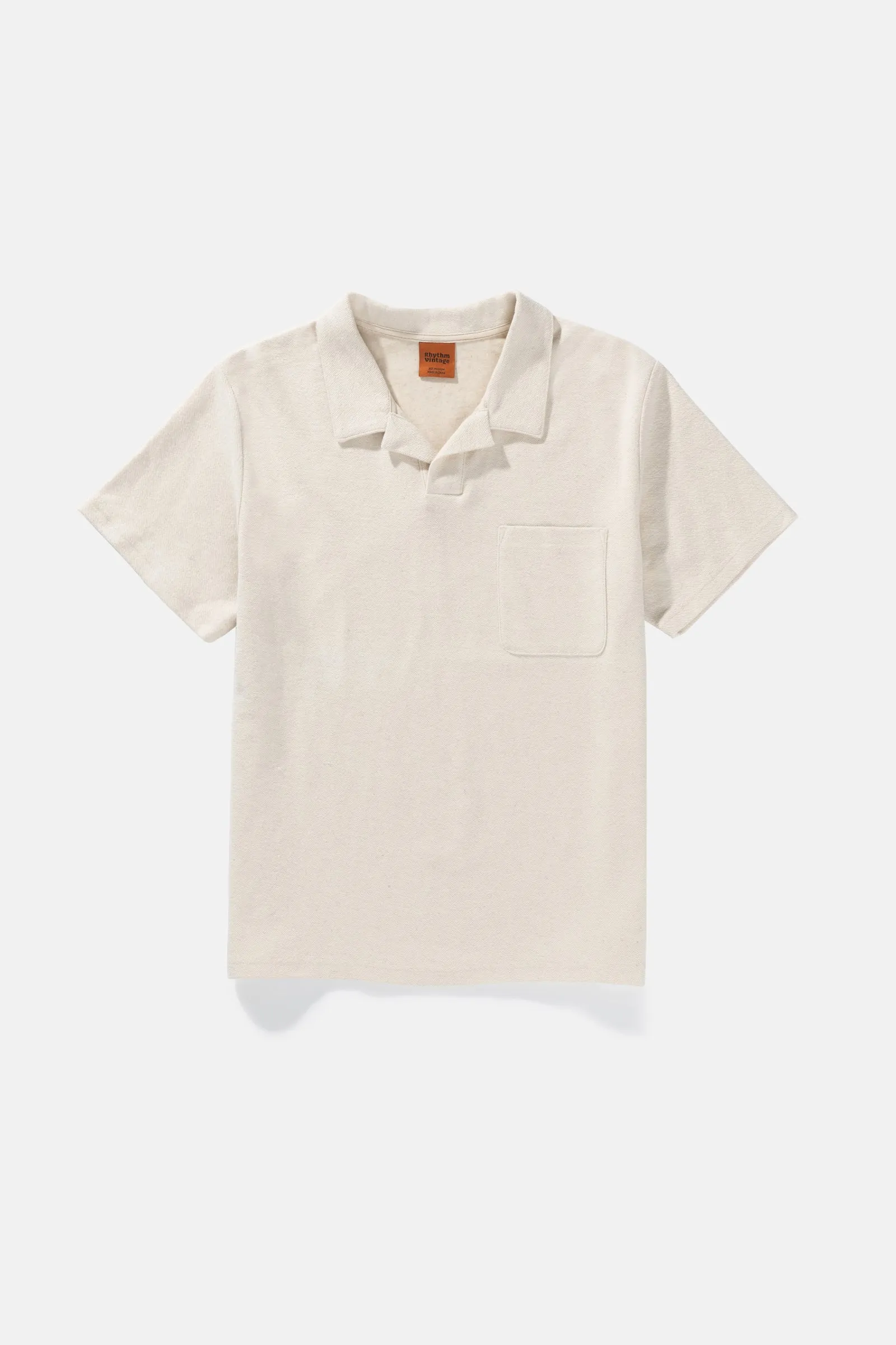 Classic Terry Cloth Polo Shirt - Beige