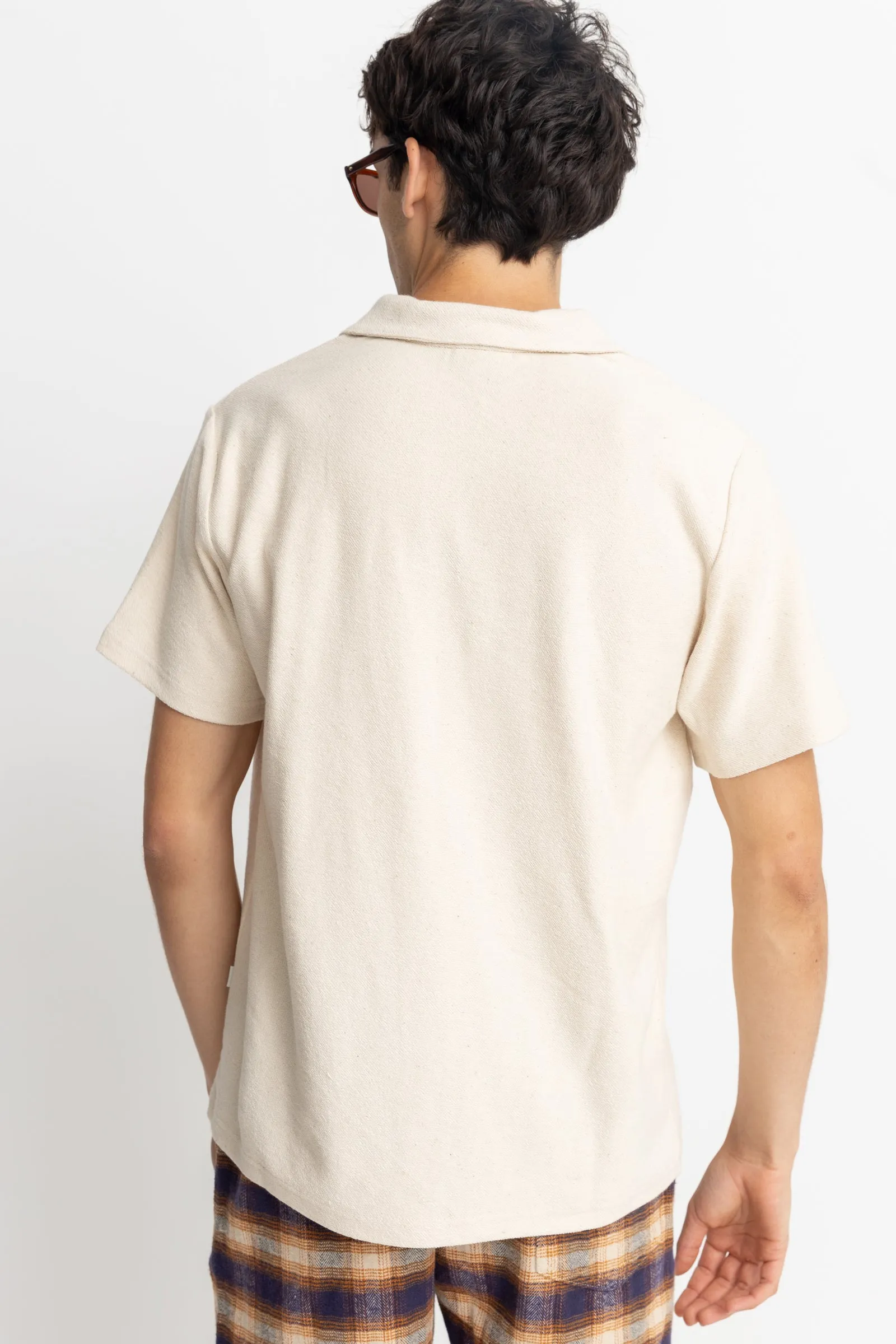 Classic Terry Cloth Polo Shirt - Beige