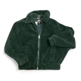 Green Bdg Faux Fur and Sherpa Coat - Size S