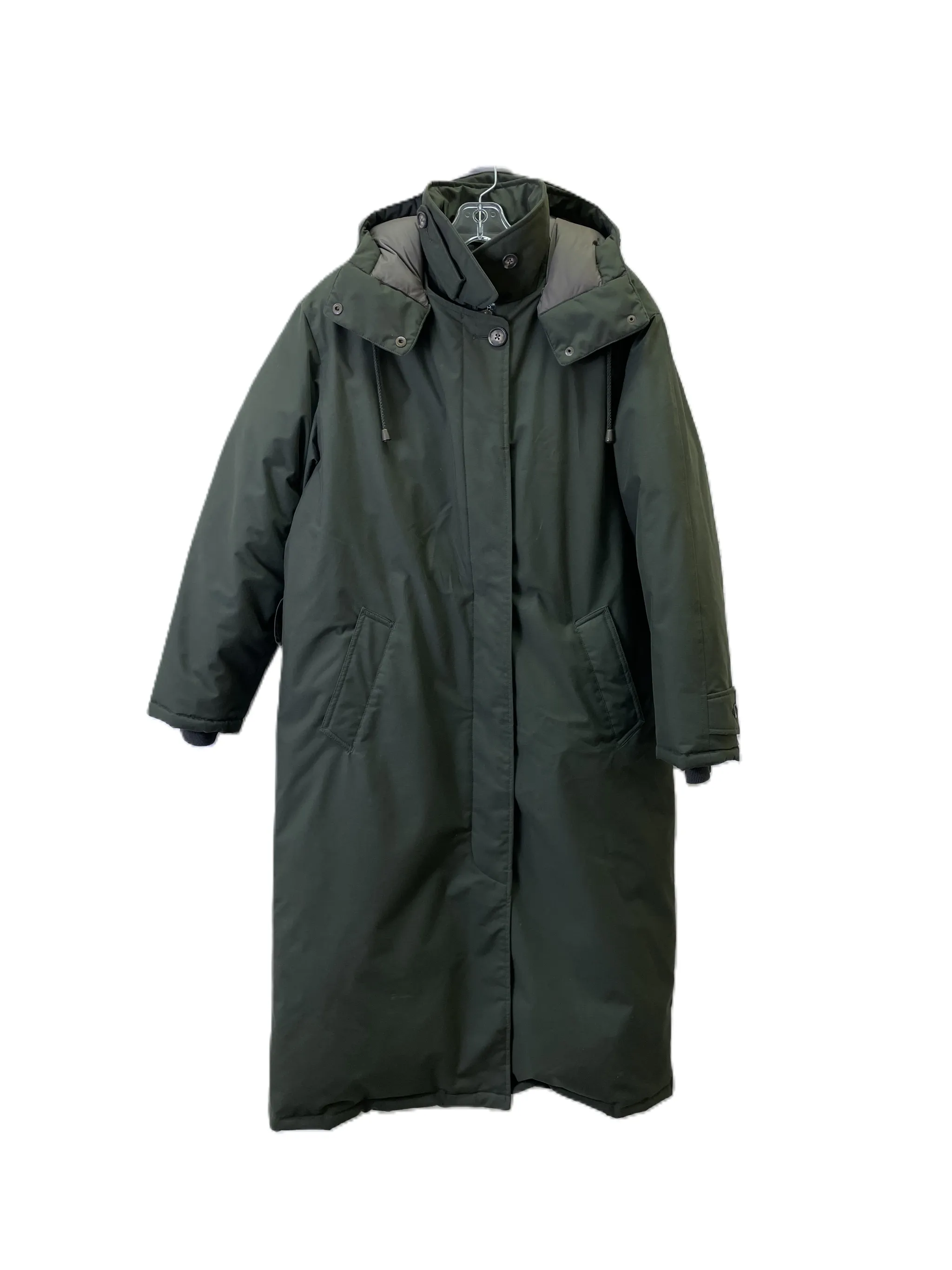 Lands End Green Puffer Coat, Size M