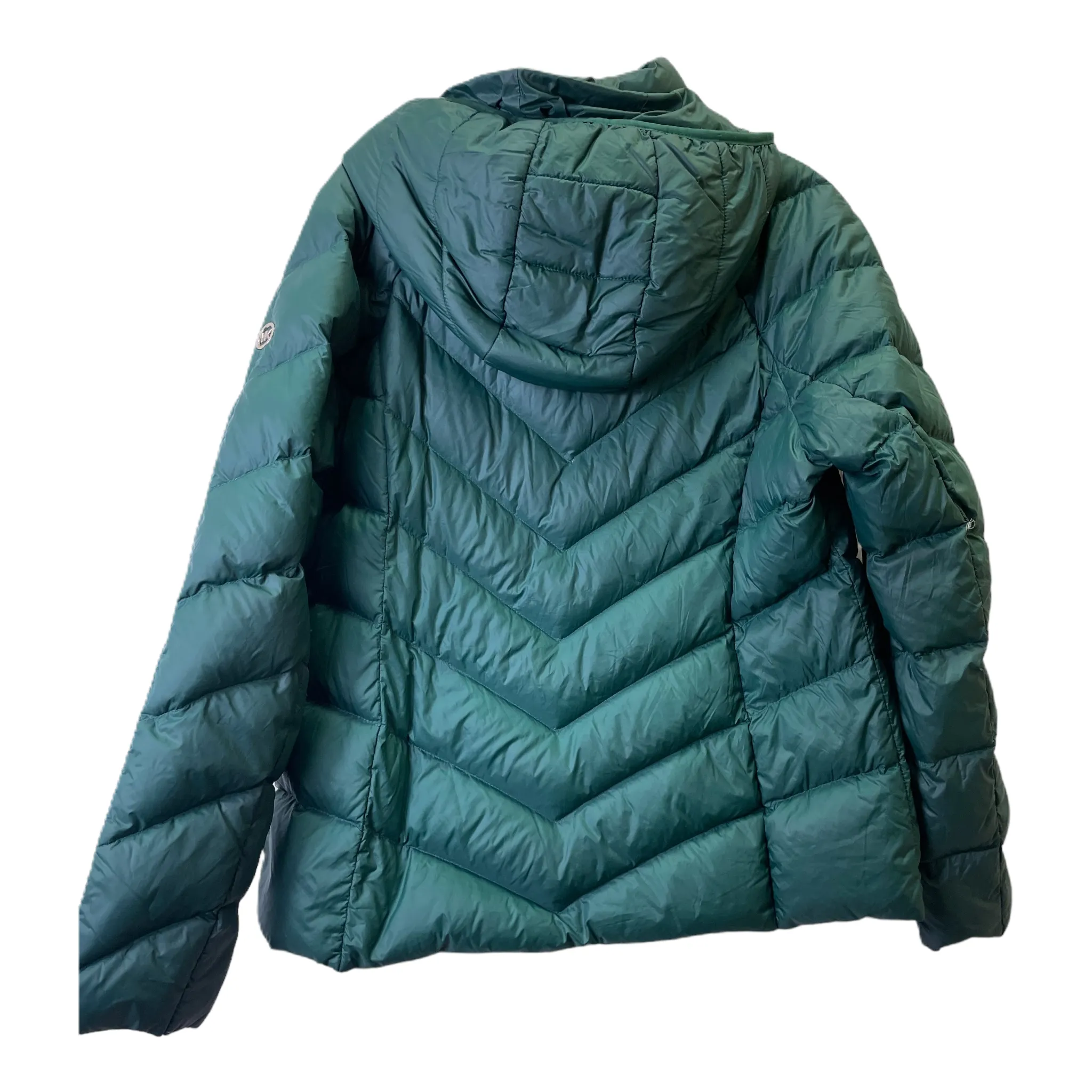 Green Michael Kors Puffer Coat - Size L