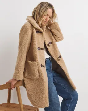 Collared Duffle Teddy Coat