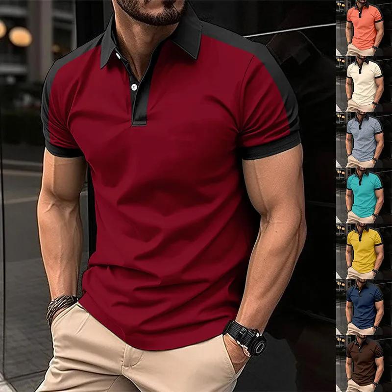 Contrast Trim Polo Top