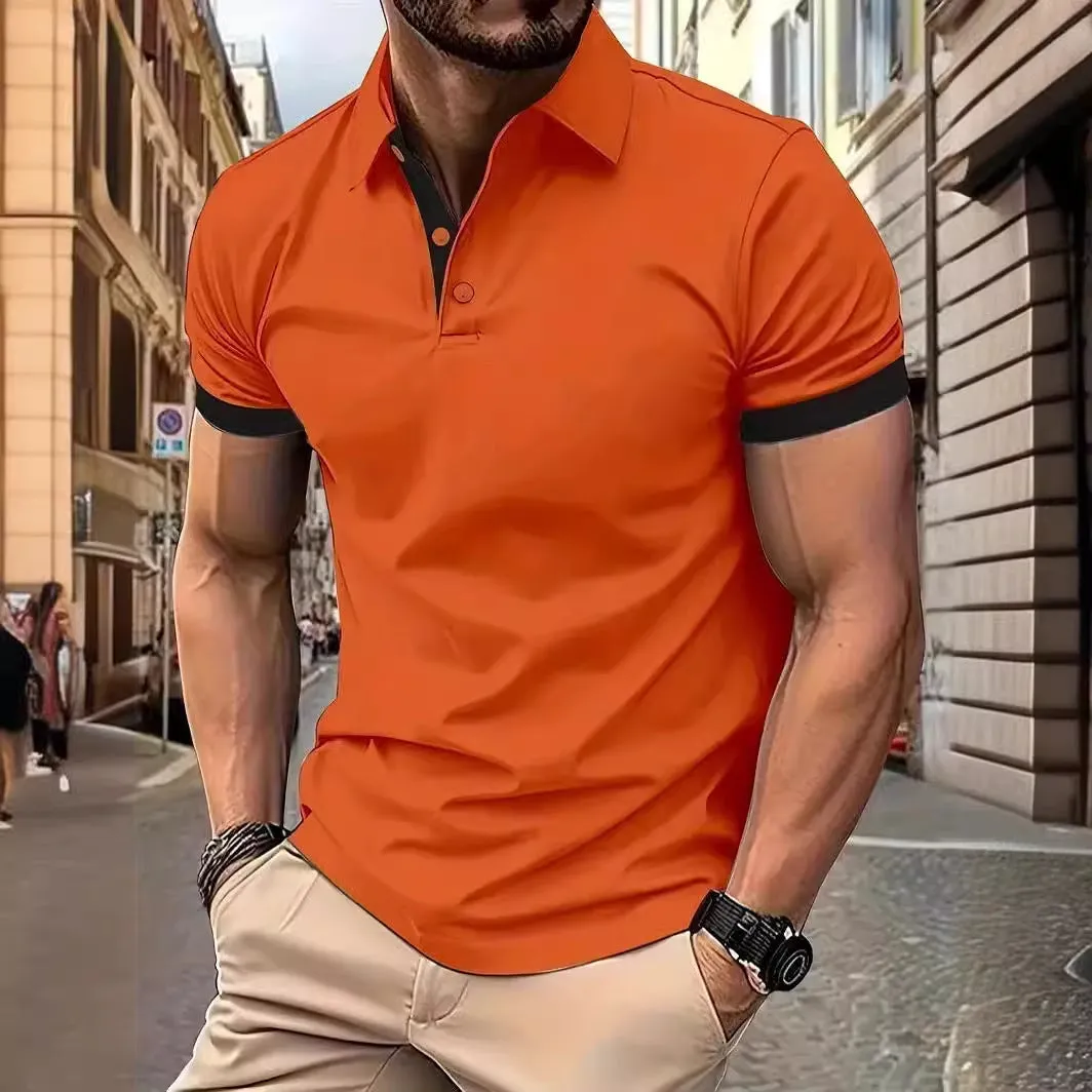 Contrast Trim Polo Top