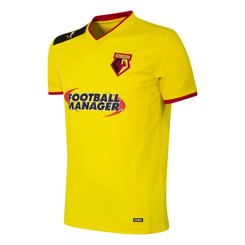 COPA Football - Watford FC Retro Football Shirt 2012-2013 + Deeney 9