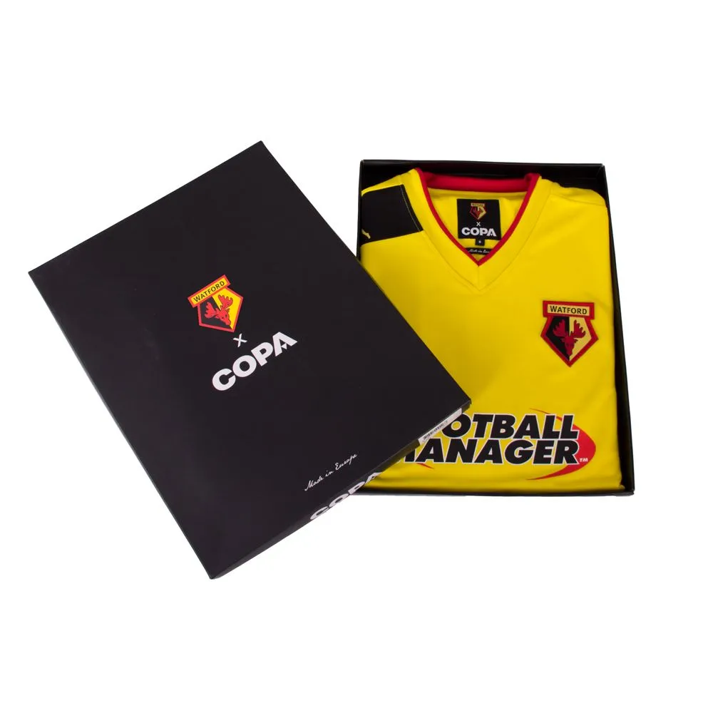 COPA Football - Watford FC Retro Football Shirt 2012-2013 + Deeney 9