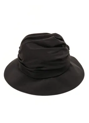 CREPE de CHINE DRAPE TUCKED HAT