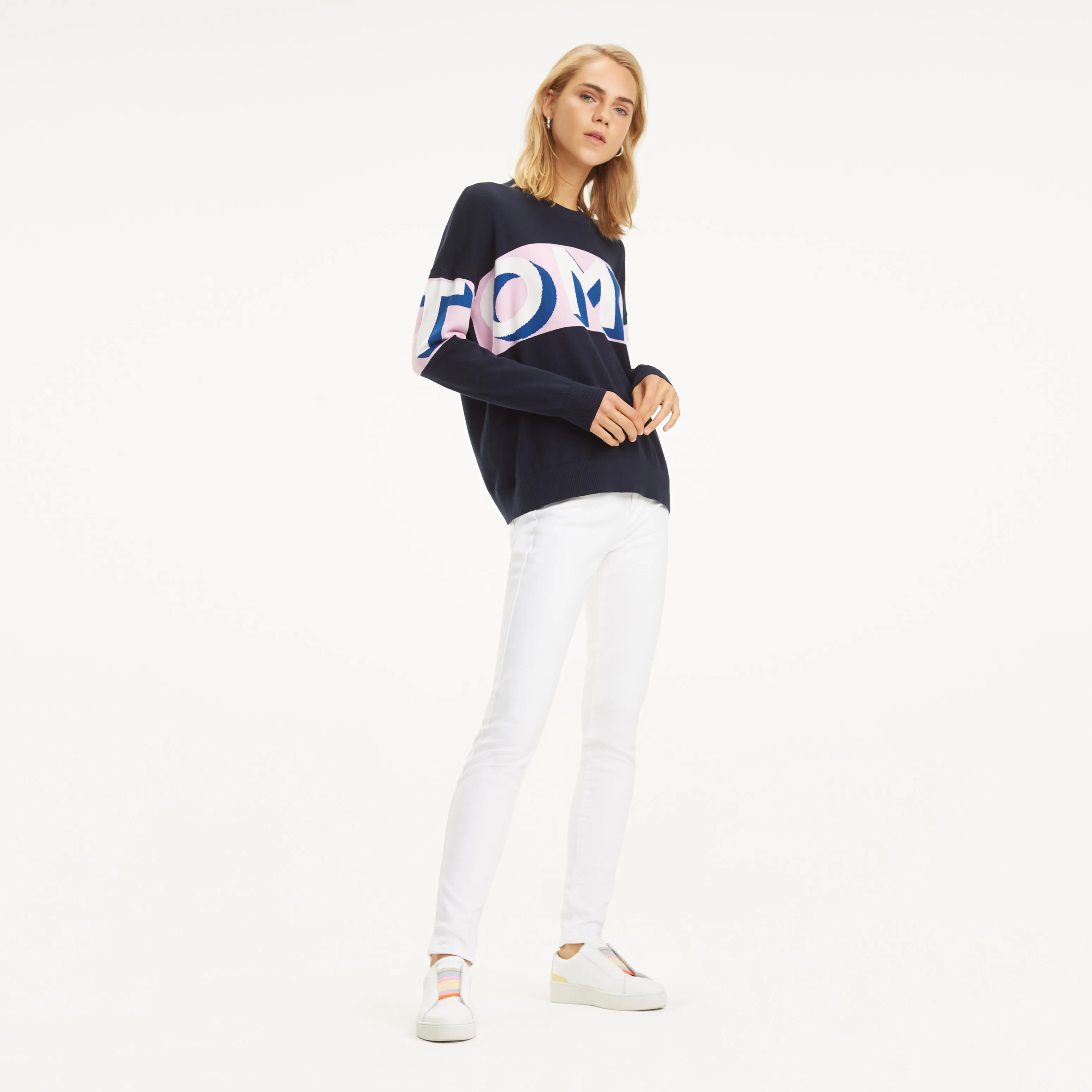 Tommy Hilfiger Crew Neck Logo Jumper