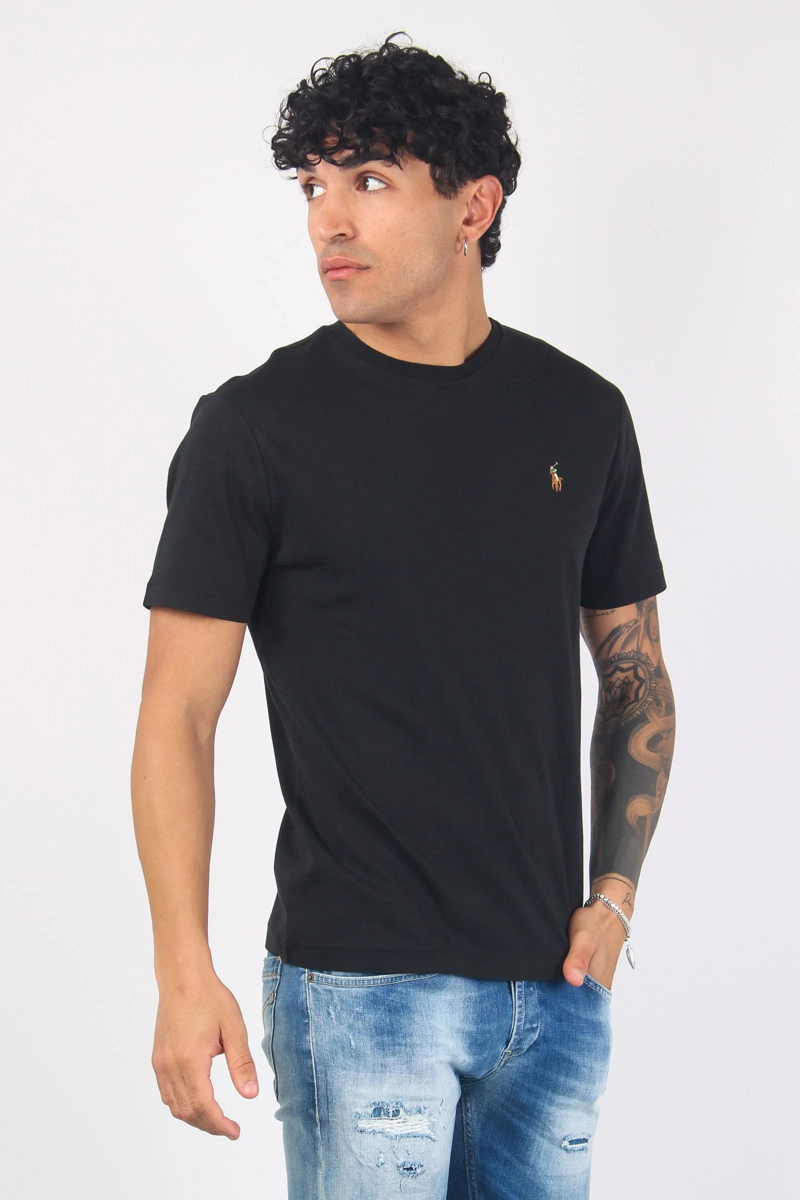 Custom Black Cotton T-shirt