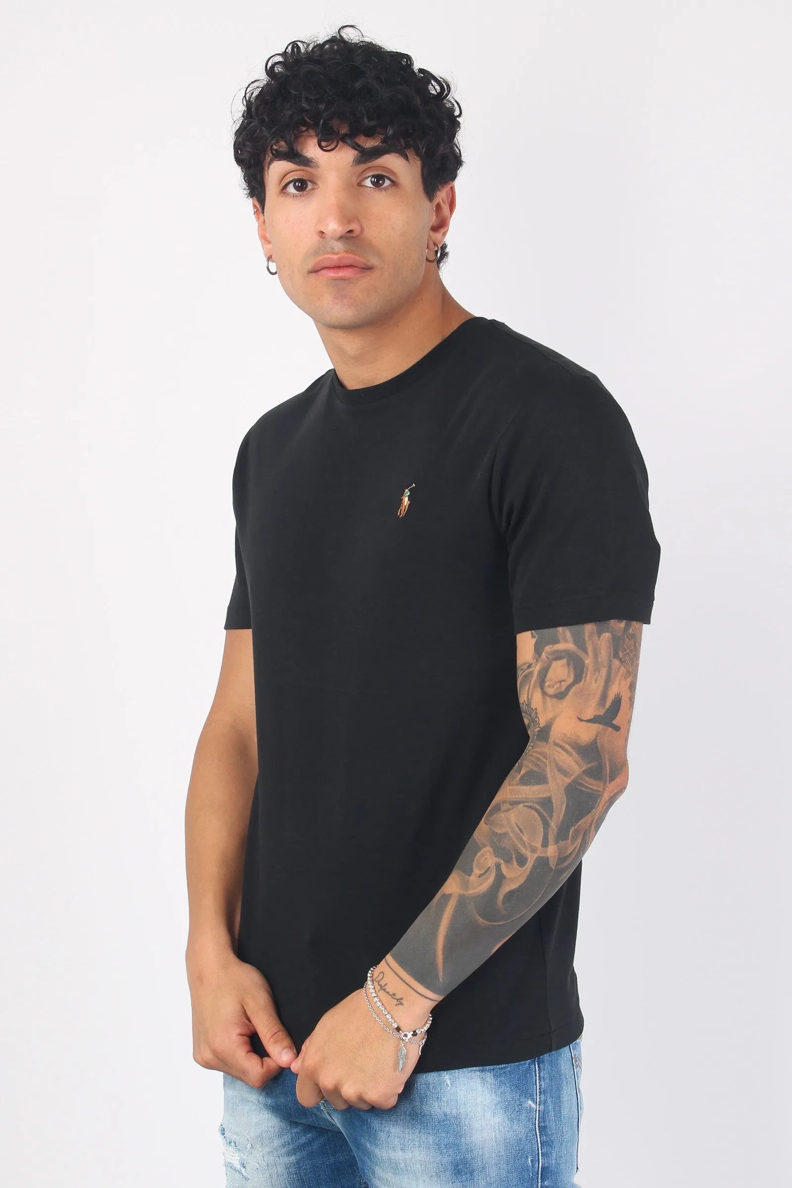 Custom Black Cotton T-shirt