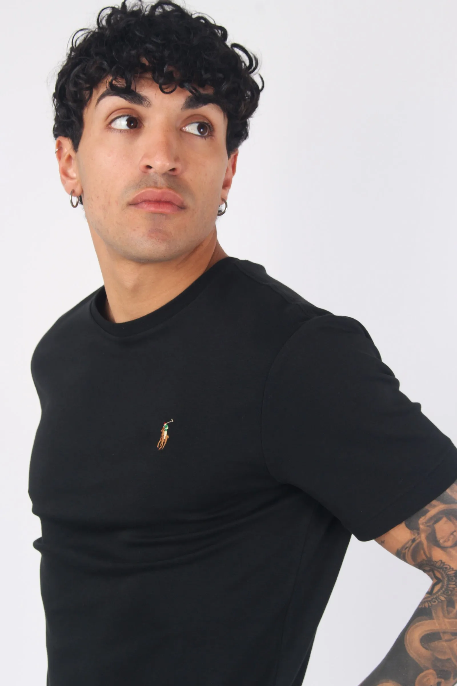 Custom Black Cotton T-shirt