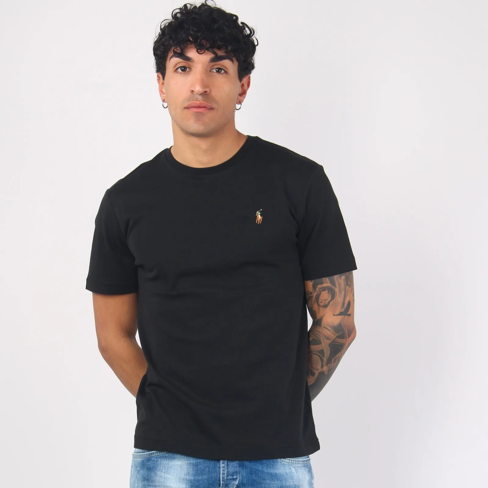 Custom Black Cotton T-shirt