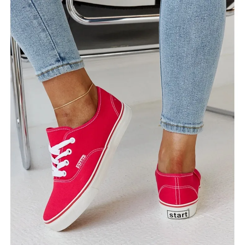 Dark pink classic Erla sneakers