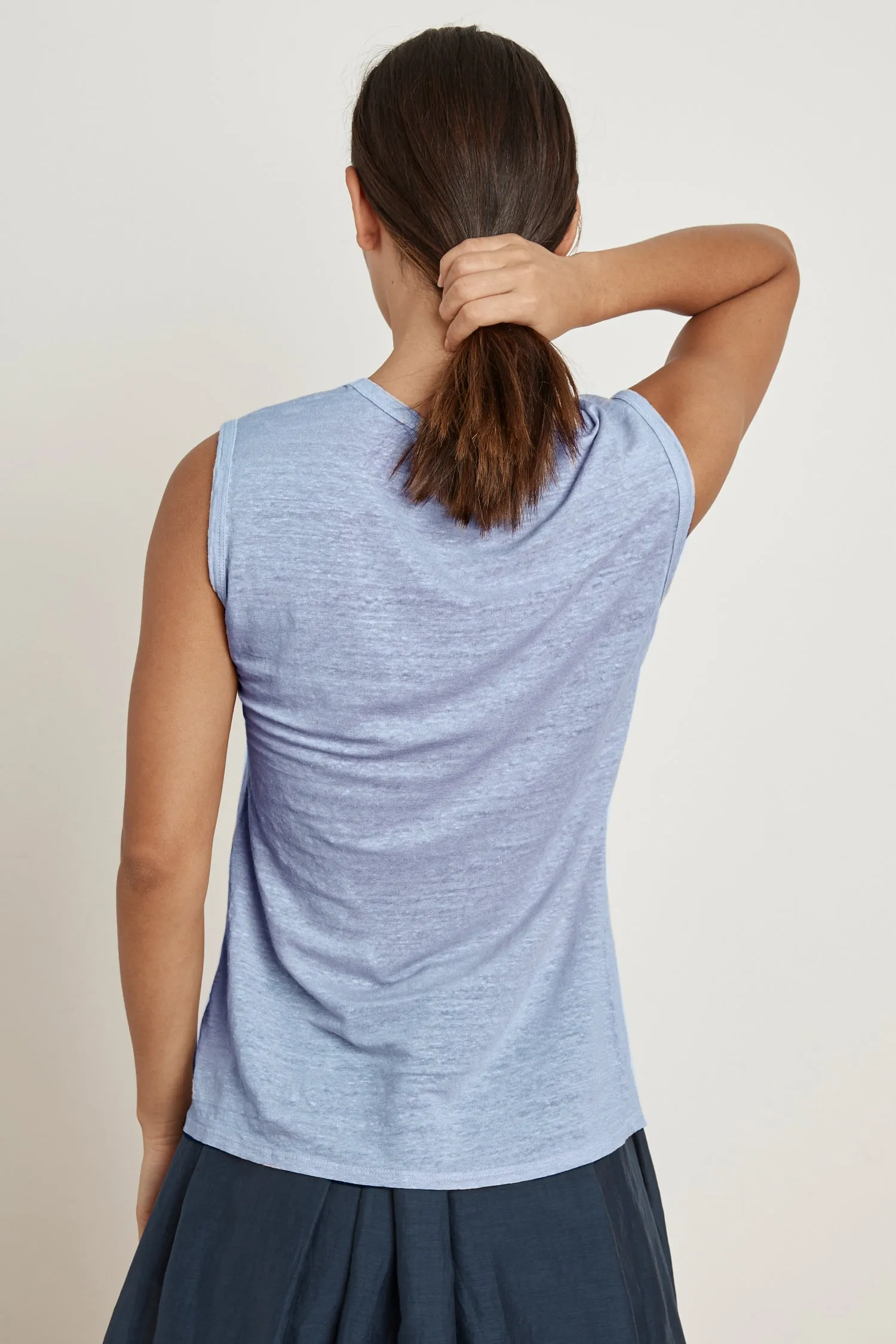 DAYE LINEN KNIT TANK IN DALI