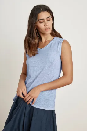 DAYE LINEN KNIT TANK IN DALI