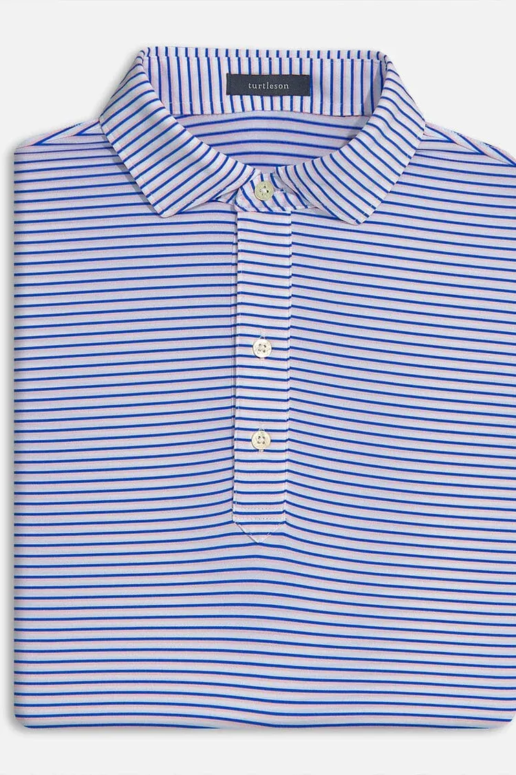 Dean Stripe Golf Polo Shirt