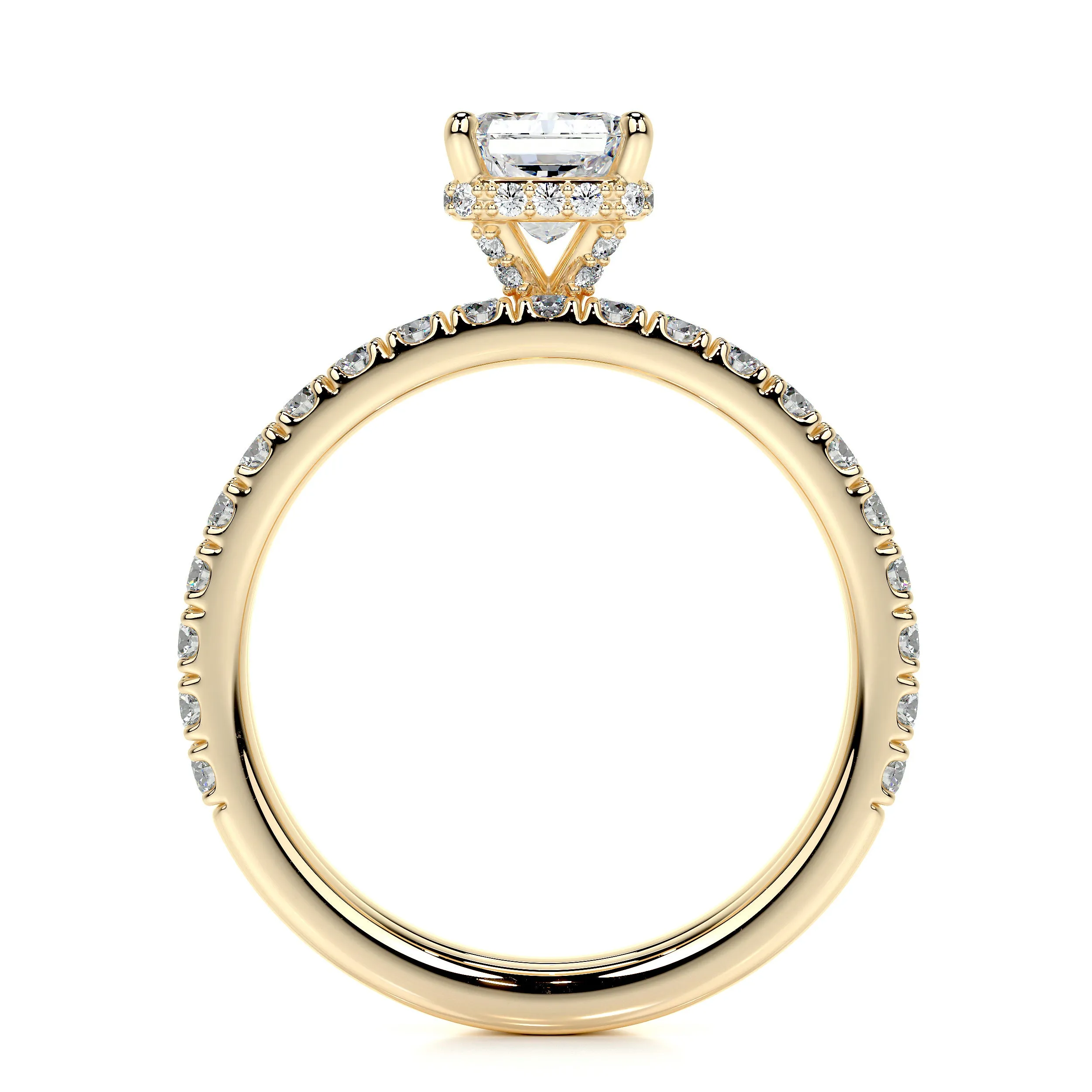 Deborah Lab Grown Diamond Bridal Set -18K Yellow Gold