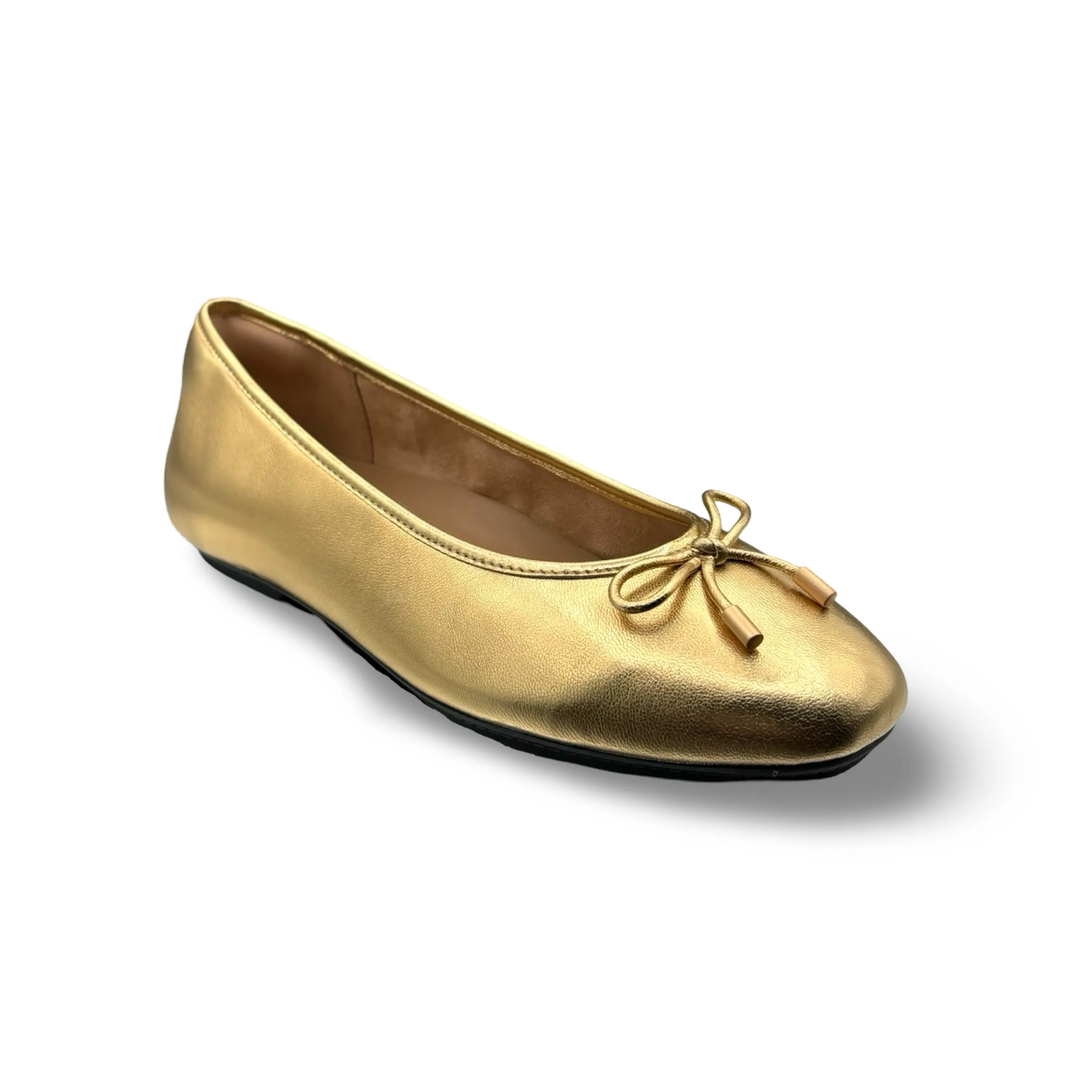 Delicato Old Gold Ballet Flat