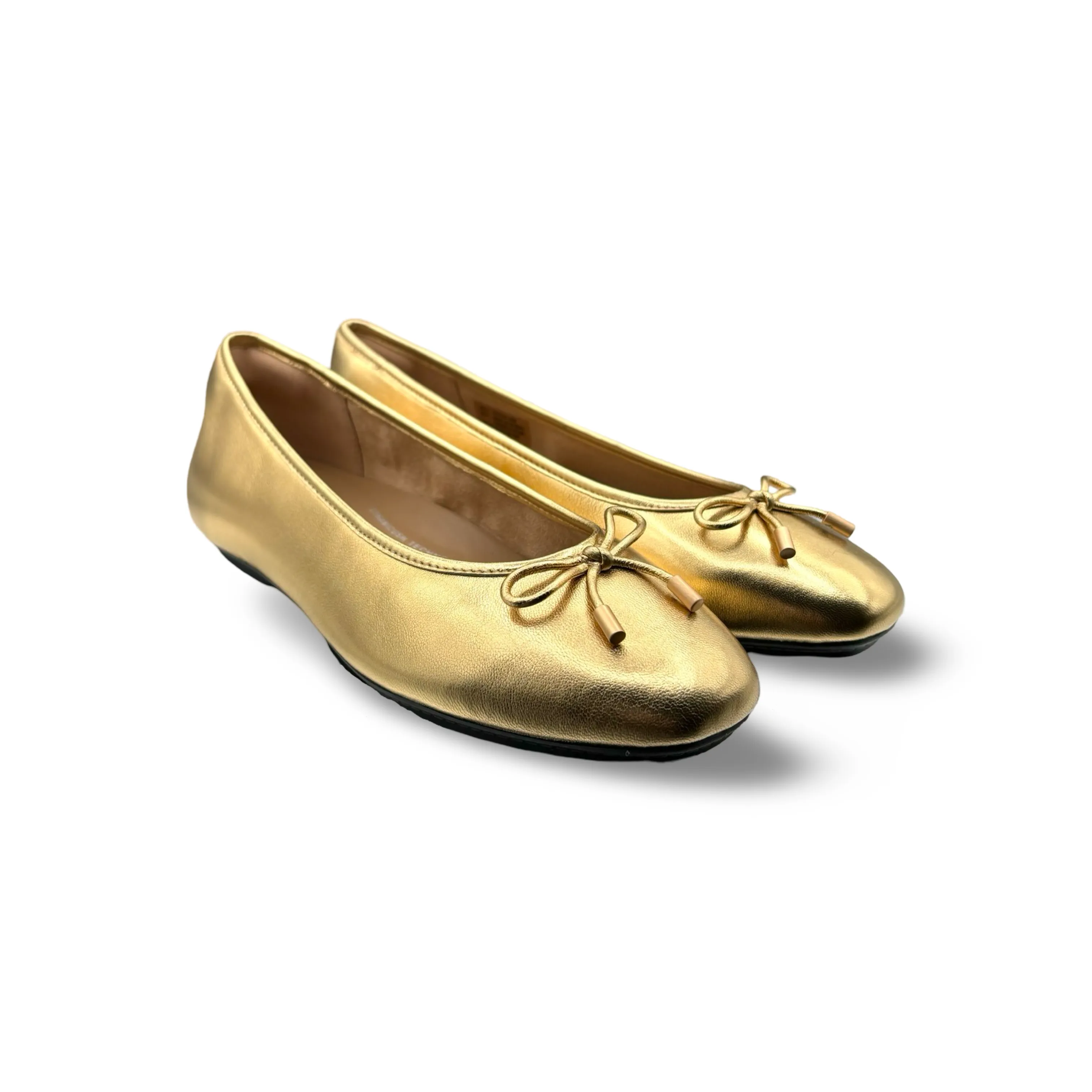 Delicato Old Gold Ballet Flat