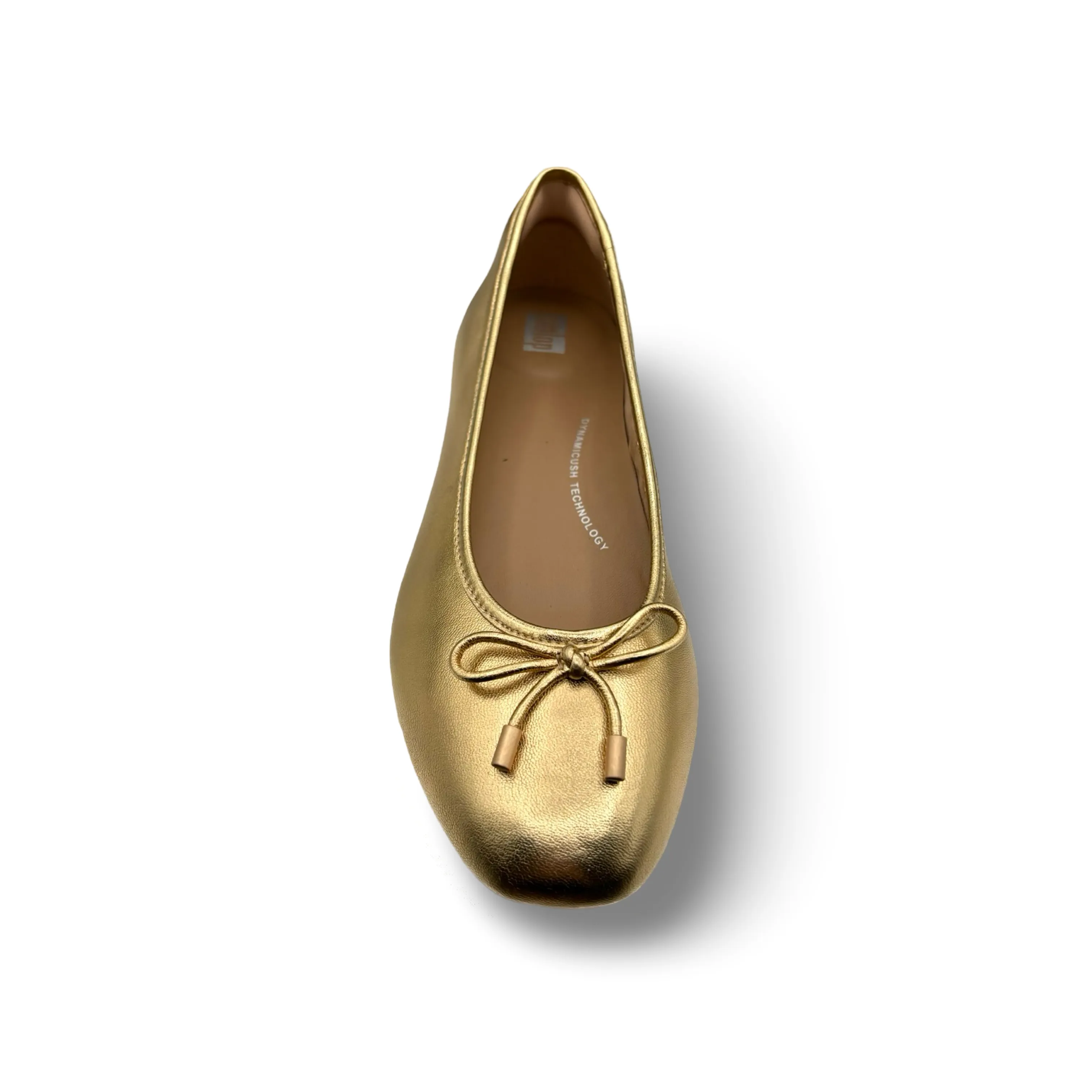 Delicato Old Gold Ballet Flat