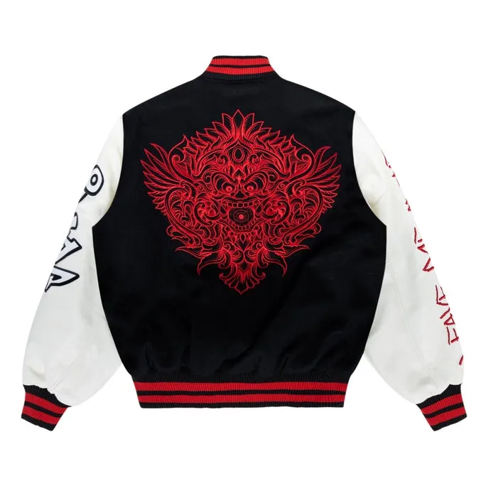 Demon Fashion Varsity Jacket - Black