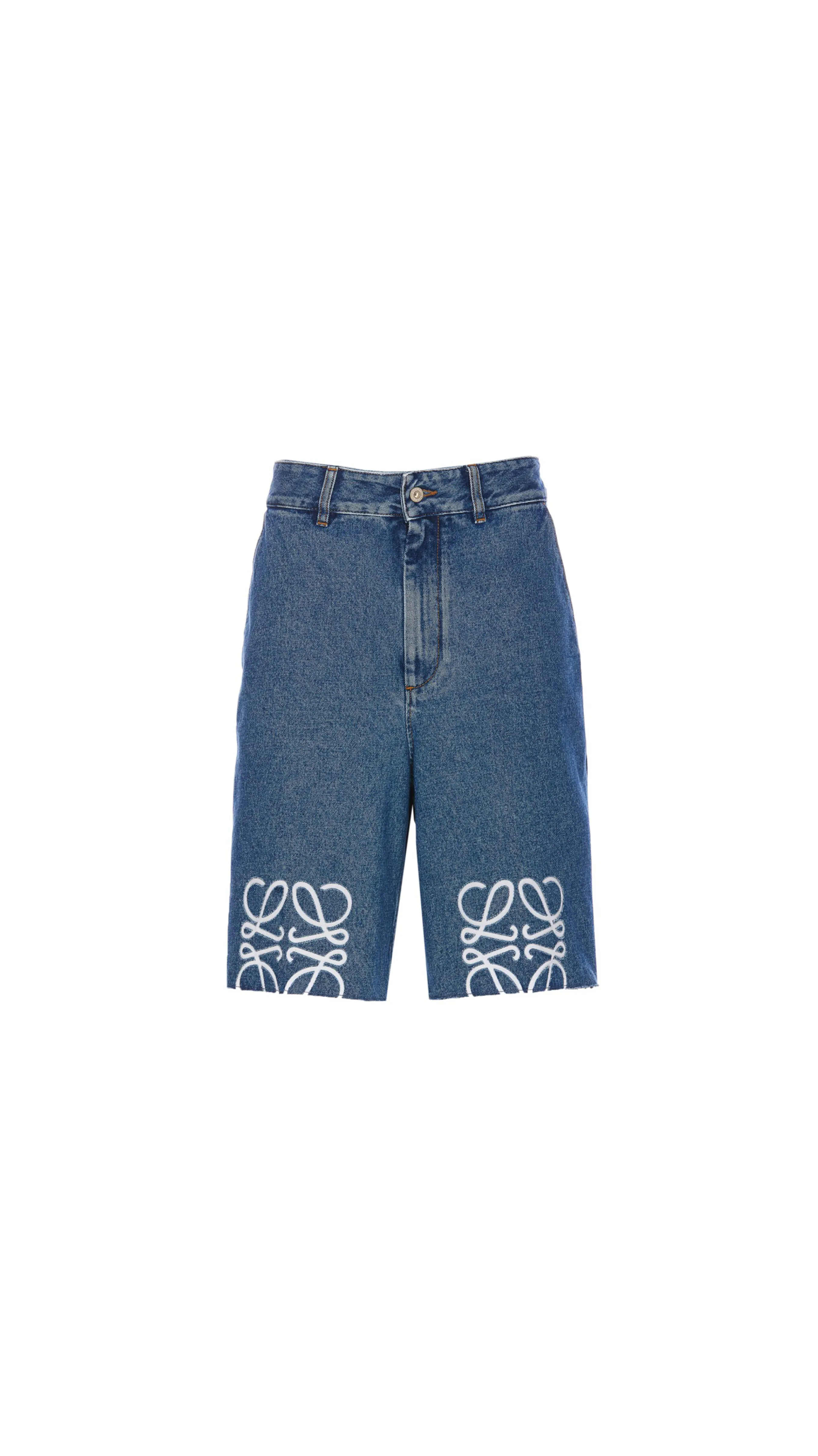 Denim Shorts Blue Anagram Jeans