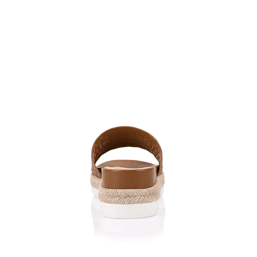 Denver Footbed Slides - Tan