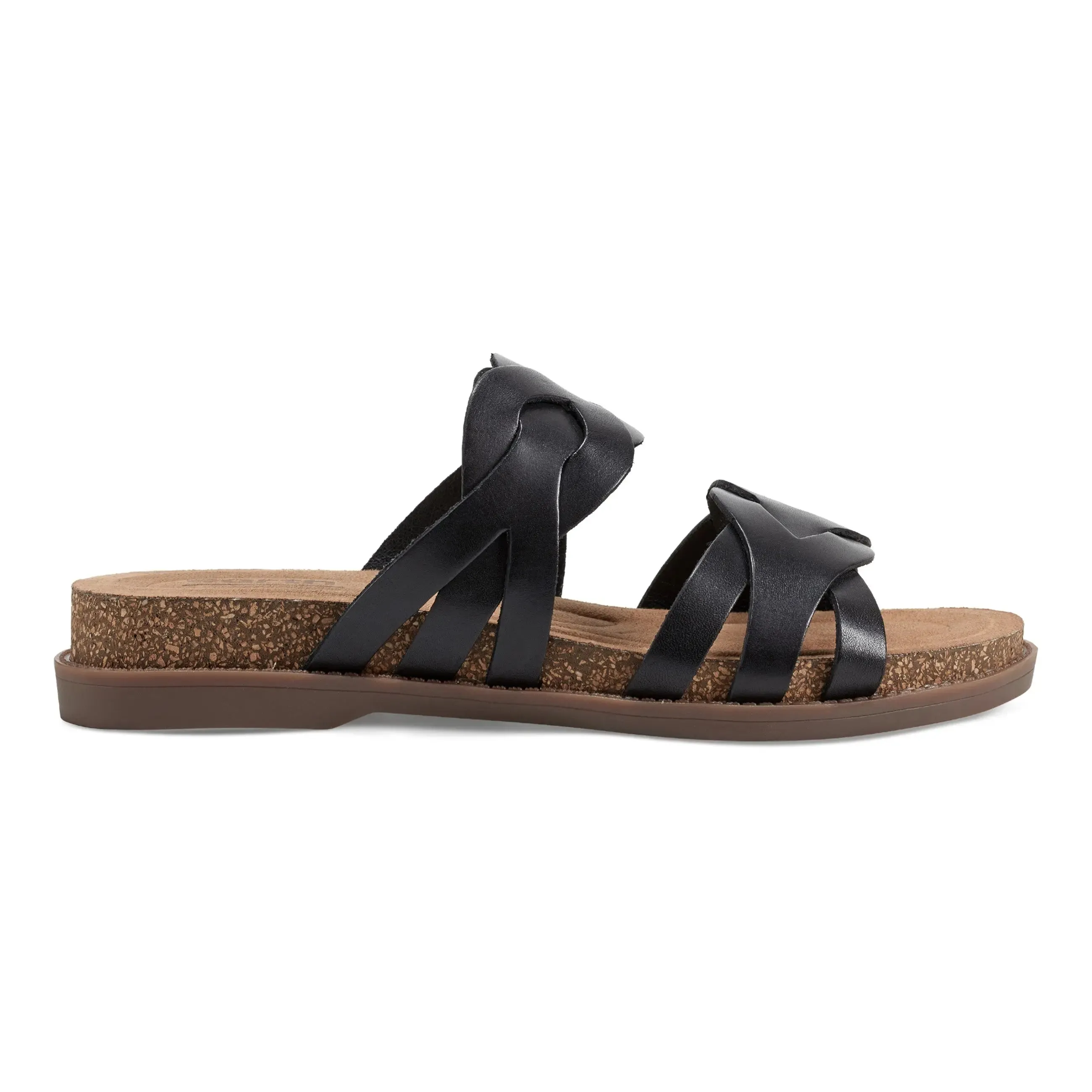 Desty Round Toe Woven Casual Slip-on Sandals